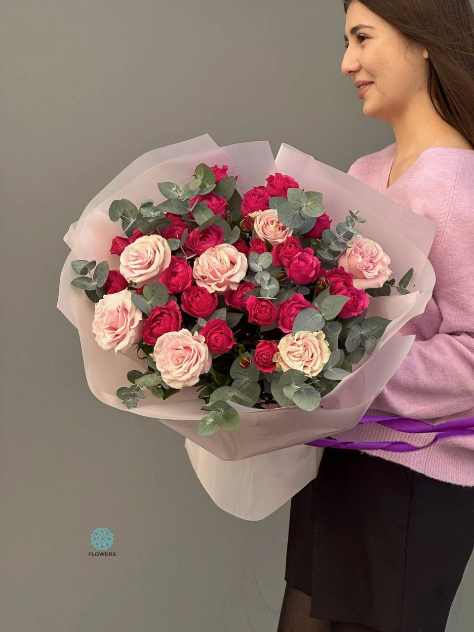 Red Mix Spray Flowers