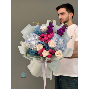 Blue Hydrangea Dream Bouquet